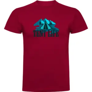 Kruskis Tent Life T-shirt Met Korte Mouwen Rood