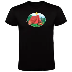 Kruskis Tent T-shirt Met Korte Mouwen Zwart