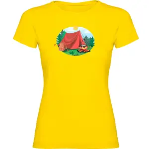 Kruskis Tent T-shirt Met Korte Mouwen Geel