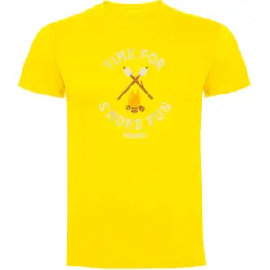 Kruskis Time For More Fun T-shirt Met Korte Mouwen Geel