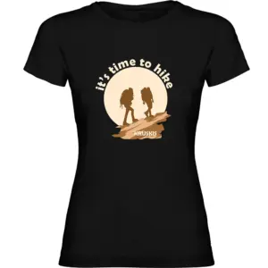 Kruskis Time To Hike T-shirt Met Korte Mouwen Zwart