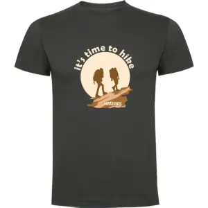 Kruskis Time To Hike T-shirt Met Korte Mouwen Grijs