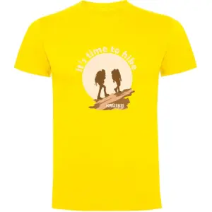 Kruskis Time To Hike T-shirt Met Korte Mouwen Geel
