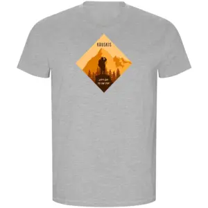 Kruskis Top Of The Mountain Eco T-shirt Met Korte Mouwen Grijs