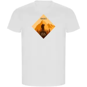 Kruskis Top Of The Mountain Eco T-shirt Met Korte Mouwen Wit