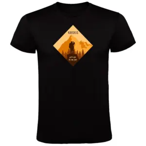 Kruskis Top Of The Mountain T-shirt Met Korte Mouwen Zwart