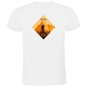 Kruskis Top Of The Mountain T-shirt Met Korte Mouwen Wit