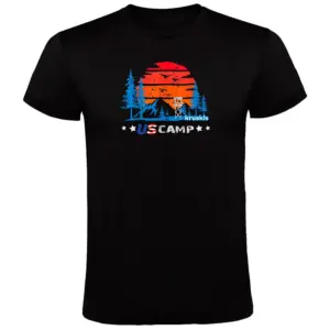 Kruskis Us Camp T-shirt Met Korte Mouwen Zwart
