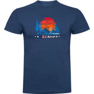 Kruskis Us Camp T-shirt Met Korte Mouwen Blauw