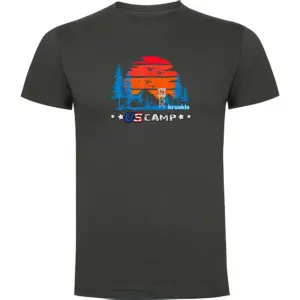 Kruskis Us Camp T-shirt Met Korte Mouwen Grijs