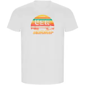 Kruskis Usa Summer Eco T-shirt Met Korte Mouwen Wit