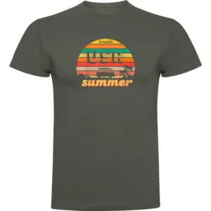 Kruskis Usa Summer T-shirt Met Korte Mouwen Groen