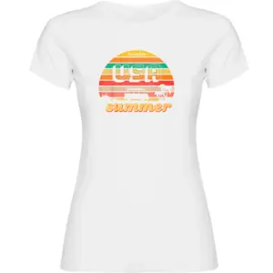 Kruskis Usa Summer T-shirt Met Korte Mouwen Wit
