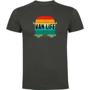 Kruskis Van Life T-shirt Met Korte Mouwen Grijs