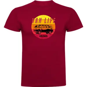 Kruskis Van Life Sunset T-shirt Met Korte Mouwen Rood