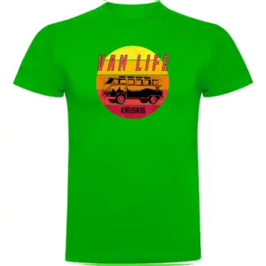 Kruskis Van Life Sunset T-shirt Met Korte Mouwen Groen