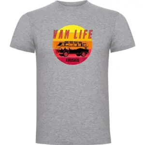 Kruskis Van Life Sunset T-shirt Met Korte Mouwen Grijs
