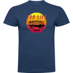 Kruskis Van Life Sunset T-shirt Met Korte Mouwen Blauw