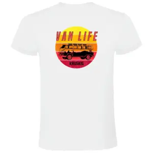 Kruskis Van Life Sunset T-shirt Met Korte Mouwen Wit