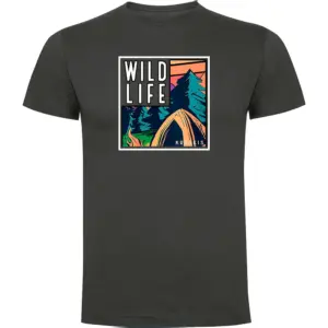 Kruskis Wild Life Frame T-shirt Met Korte Mouwen Grijs