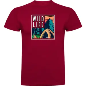Kruskis Wild Life Frame T-shirt Met Korte Mouwen Rood