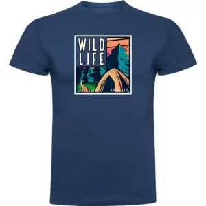 Kruskis Wild Life Frame T-shirt Met Korte Mouwen Blauw