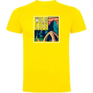 Kruskis Wild Life Frame T-shirt Met Korte Mouwen Geel