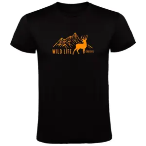 Kruskis Wild Life T-shirt Met Korte Mouwen Zwart