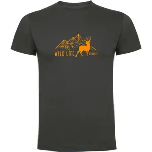 Kruskis Wild Life T-shirt Met Korte Mouwen Grijs