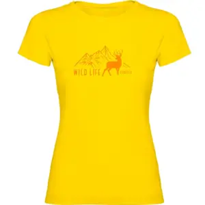 Kruskis Wild Life T-shirt Met Korte Mouwen Geel