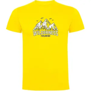 Kruskis Wilderness T-shirt Met Korte Mouwen Geel