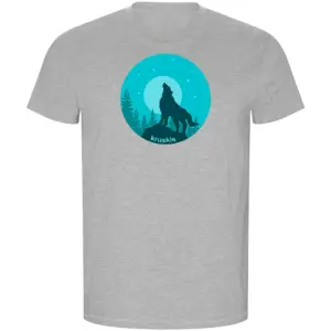 Kruskis Wolf Night Eco T-shirt Met Korte Mouwen Grijs