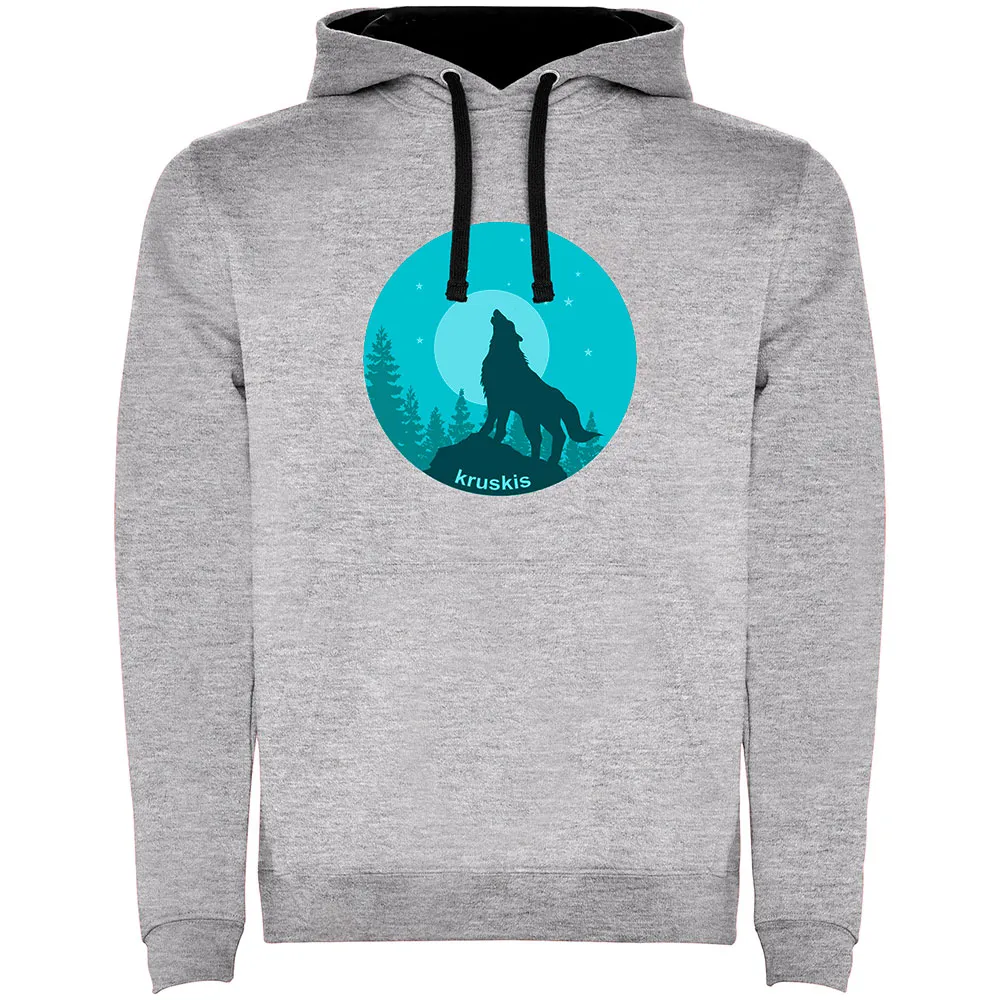 Kruskis Wolf Night Hoodie Zwart