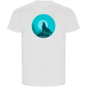 Kruskis Wolf Night Eco T-shirt Met Korte Mouwen Wit
