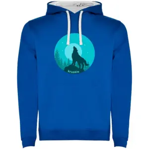 Kruskis Wolf Night Hoodie Blauw