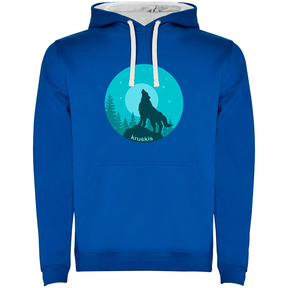 Kruskis Wolf Night Hoodie Blauw
