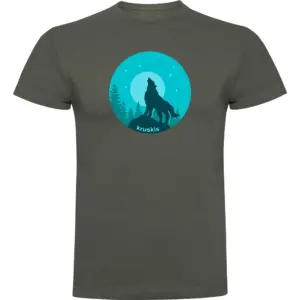 Kruskis Wolf Night T-shirt Met Korte Mouwen Groen