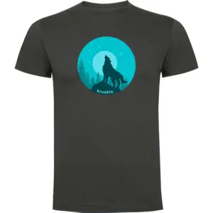 Kruskis Wolf Night T-shirt Met Korte Mouwen Grijs