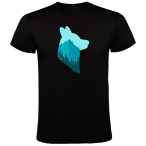 Kruskis Wolf T-shirt Met Korte Mouwen Zwart