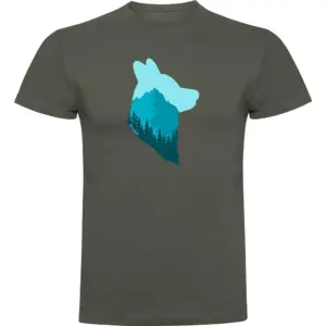 Kruskis Wolf T-shirt Met Korte Mouwen Groen