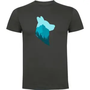 Kruskis Wolf T-shirt Met Korte Mouwen Grijs