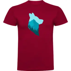 Kruskis Wolf T-shirt Met Korte Mouwen Rood