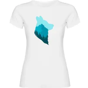 Kruskis Wolf T-shirt Met Korte Mouwen Wit