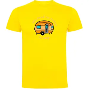 Kruskis You Need No Reason T-shirt Met Korte Mouwen Geel