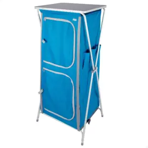Aktive Opvouwbare Kledingkast Met 4 Niveaus 62x53x140 Cm Blauw
