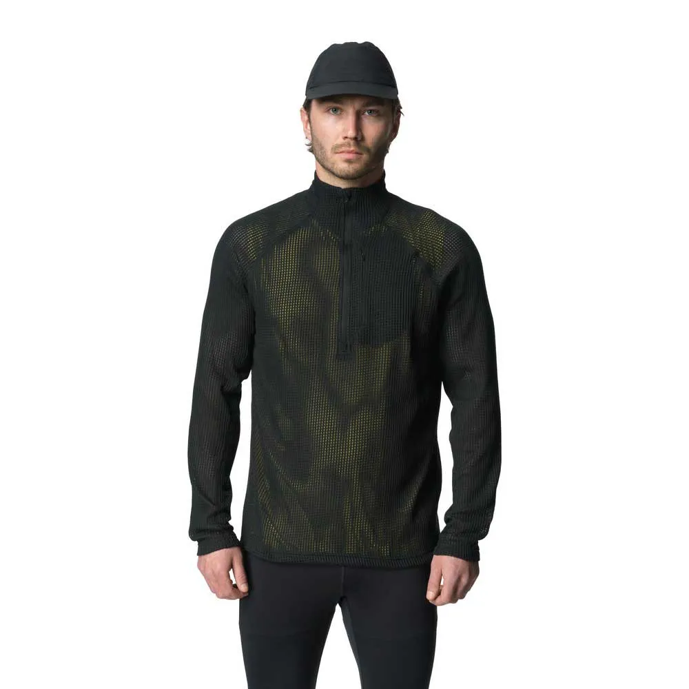 Houdini Pace Flow Sweatshirt Met Halve Rits Zwart