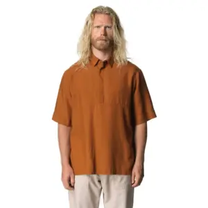 Houdini Tree Korte Mouw Poloshirt Bruin