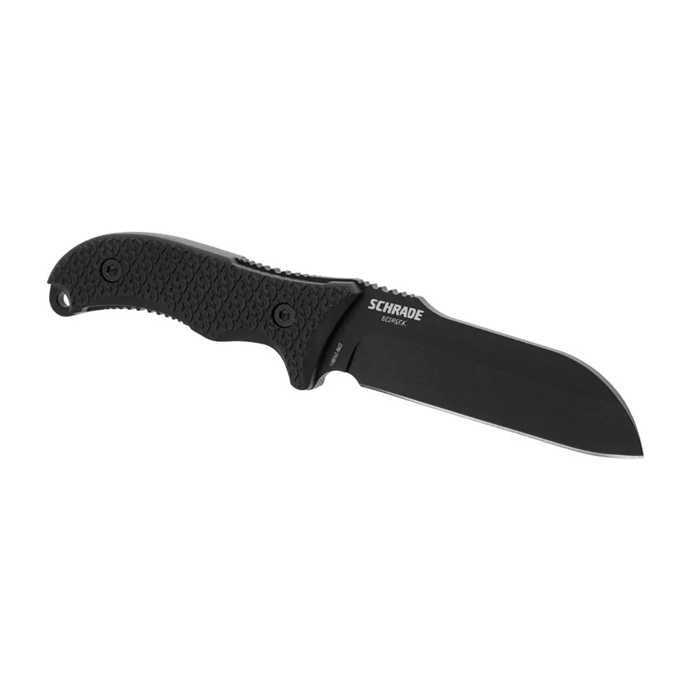 Schrade Bedrock Sheepsfoot Fixed Mes Zwart