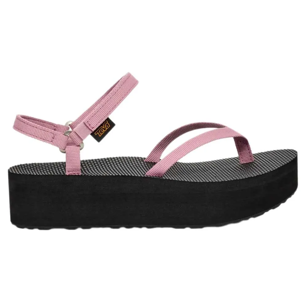 Teva Flatform Slim Sandalen Zwart