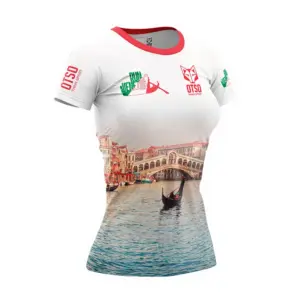 Otso Run Venezia 2024 T-shirt Met Korte Mouwen Multicolor